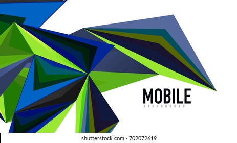 Plantilla de presentación triangular moderna. Fondo de diseño de negocio, concepto de folleto o volante o banner web geométrico