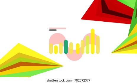 Modern triangle presentation template. Business design background, brochure or flyer concept or geometric web banner