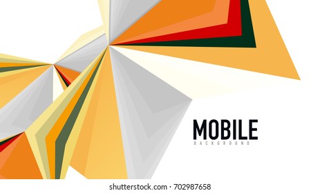 Modern triangle presentation template. Business design background, brochure or flyer concept or geometric web banner