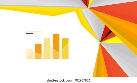 Moderne Dreieck-Präsentationsvorlage. Hintergrund für Geschäftsdesign, Broschüre oder Flyer-Konzept oder geometrischer Webbanner