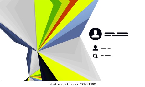 Plantilla de presentación triangular moderna. Fondo de diseño de negocio, concepto de folleto o volante o banner web geométrico