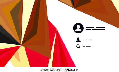Modern triangle presentation template. Business design background, brochure or flyer concept or geometric web banner