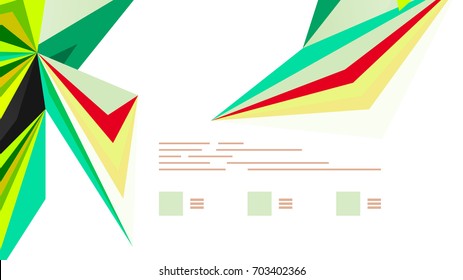 Modern triangle presentation template. Business design background, brochure or flyer concept or geometric web banner