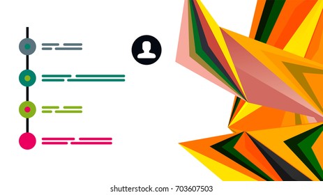 Plantilla de presentación triangular moderna. Fondo de diseño de negocio, concepto de folleto o volante o banner web geométrico