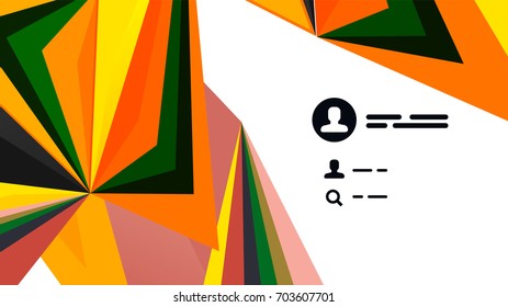 Plantilla de presentación triangular moderna. Fondo de diseño de negocio, concepto de folleto o volante o banner web geométrico