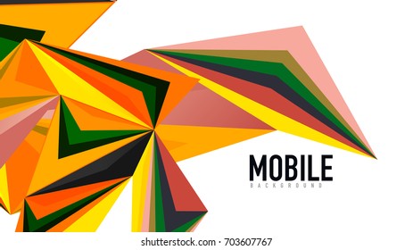 Plantilla de presentación triangular moderna. Fondo de diseño de negocio, concepto de folleto o volante o banner web geométrico
