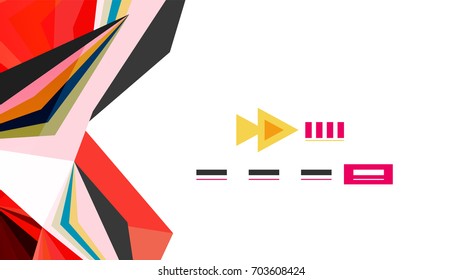 Modern triangle presentation template. Business design background, brochure or flyer concept or geometric web banner