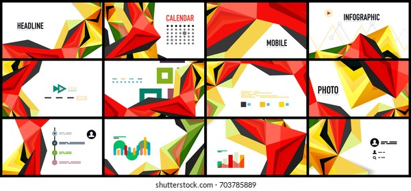 Modern triangle presentation template. Business design background, brochure or flyer concept or geometric web banner