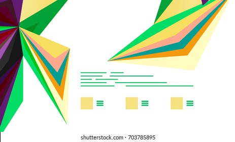 Moderne Dreieck-Präsentationsvorlage. Hintergrund für Geschäftsdesign, Broschüre oder Flyer-Konzept oder geometrischer Webbanner