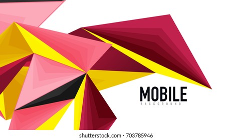 Plantilla de presentación triangular moderna. Fondo de diseño de negocio, concepto de folleto o volante o banner web geométrico