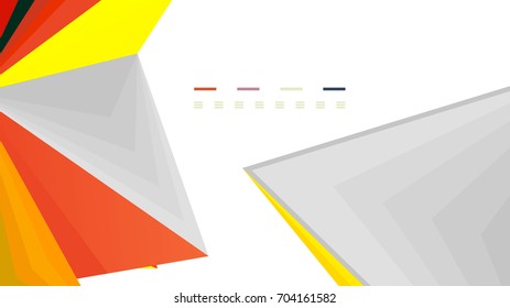 Plantilla de presentación triangular moderna. Fondo de diseño de negocio, concepto de folleto o volante o banner web geométrico