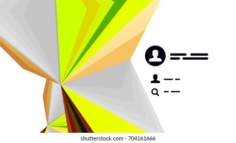 Modern triangle presentation template. Business design background, brochure or flyer concept or geometric web banner