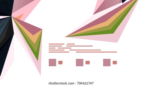 Moderne Dreieck-Präsentationsvorlage. Hintergrund für Geschäftsdesign, Broschüre oder Flyer-Konzept oder geometrischer Webbanner