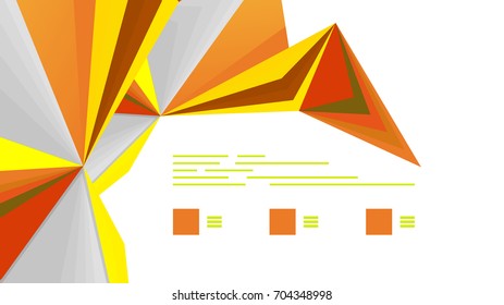 Modern triangle presentation template. Business design background, brochure or flyer concept or geometric web banner