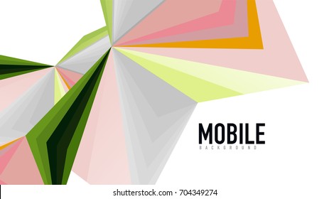 Plantilla de presentación triangular moderna. Fondo de diseño de negocio, concepto de folleto o volante o banner web geométrico