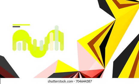 Modern triangle presentation template. Business design background, brochure or flyer concept or geometric web banner