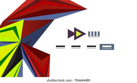 Modern triangle presentation template. Business design background, brochure or flyer concept or geometric web banner
