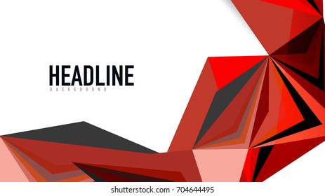 Modern triangle presentation template. Business design background, brochure or flyer concept or geometric web banner