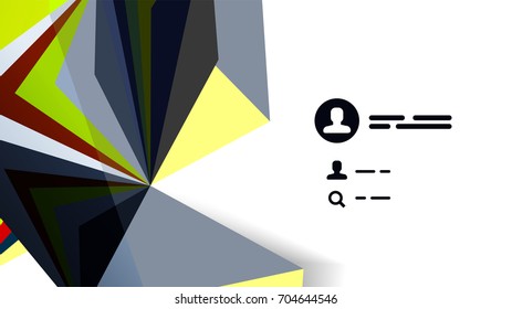 Plantilla de presentación triangular moderna. Fondo de diseño de negocio, concepto de folleto o volante o banner web geométrico