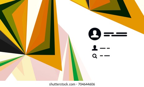 Plantilla de presentación triangular moderna. Fondo de diseño de negocio, concepto de folleto o volante o banner web geométrico
