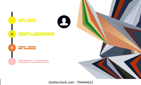 Plantilla de presentación triangular moderna. Fondo de diseño de negocio, concepto de folleto o volante o banner web geométrico