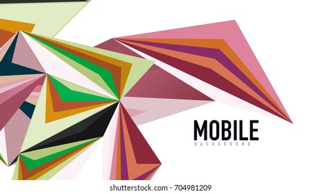 Modern triangle presentation template. Business design background, brochure or flyer concept or geometric web banner