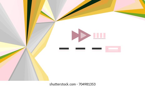 Plantilla de presentación triangular moderna. Fondo de diseño de negocio, concepto de folleto o volante o banner web geométrico
