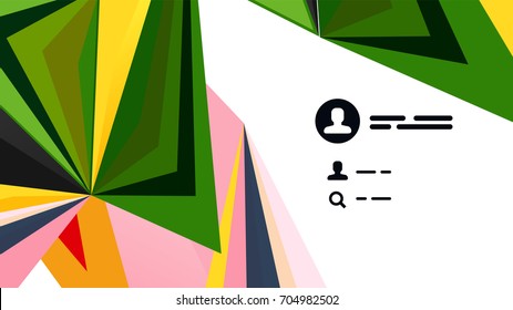 Modern triangle presentation template. Business design background, brochure or flyer concept or geometric web banner