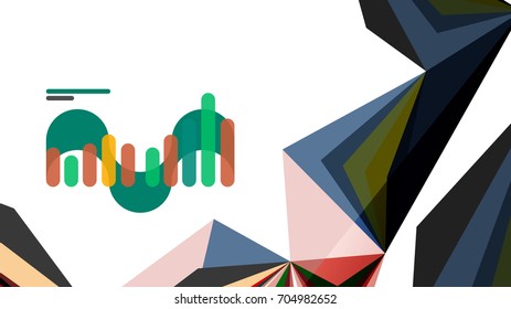 Moderne Dreieck-Präsentationsvorlage. Hintergrund für Geschäftsdesign, Broschüre oder Flyer-Konzept oder geometrischer Webbanner