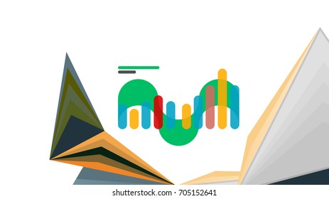 Plantilla de presentación triangular moderna. Fondo de diseño de negocio, concepto de folleto o volante o banner web geométrico