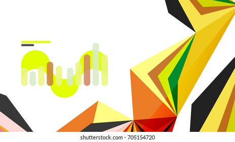 Modern triangle presentation template. Business design background, brochure or flyer concept or geometric web banner