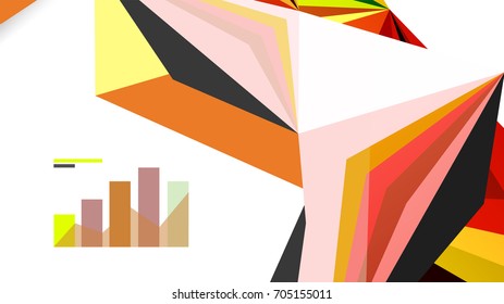 Modern triangle presentation template. Business design background, brochure or flyer concept or geometric web banner