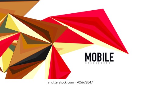 Plantilla de presentación triangular moderna. Fondo de diseño de negocio, concepto de folleto o volante o banner web geométrico