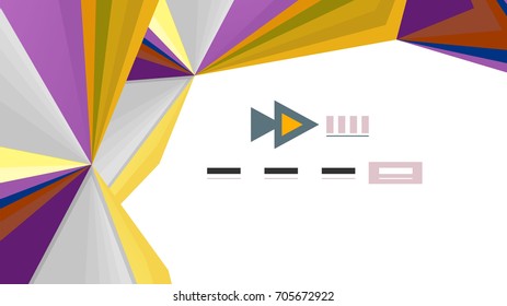 Modern triangle presentation template. Business design background, brochure or flyer concept or geometric web banner