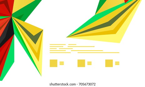 Moderne Dreieck-Präsentationsvorlage. Hintergrund für Geschäftsdesign, Broschüre oder Flyer-Konzept oder geometrischer Webbanner