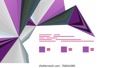 Modern triangle presentation template. Business design background, brochure or flyer concept or geometric web banner