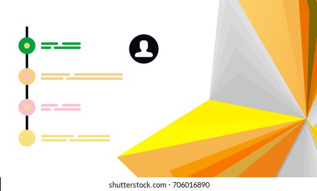 Modern triangle presentation template. Business design background, brochure or flyer concept or geometric web banner