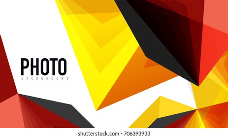 Modern triangle presentation template. Business design background, brochure or flyer concept or geometric web banner