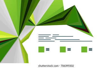 Plantilla de presentación triangular moderna. Fondo de diseño de negocio, concepto de folleto o volante o banner web geométrico