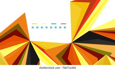 Modern triangle presentation template. Business design background, brochure or flyer concept or geometric web banner