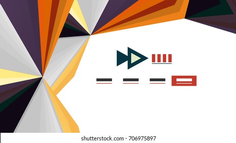 Modern triangle presentation template. Business design background, brochure or flyer concept or geometric web banner