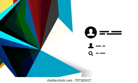 Modern triangle presentation template. Business design background, brochure or flyer concept or geometric web banner