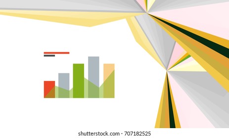 Plantilla de presentación triangular moderna. Fondo de diseño de negocio, concepto de folleto o volante o banner web geométrico