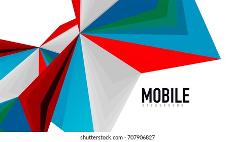 Modern triangle presentation template. Business design background, brochure or flyer concept or geometric web banner