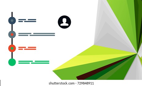 Modern triangle presentation template. Business design background, brochure or flyer concept or geometric web banner