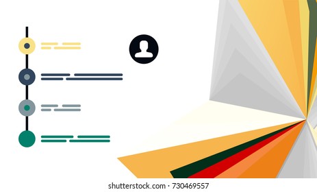 Modern triangle presentation template. Business design background, brochure or flyer concept or geometric web banner