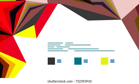 Modern triangle presentation template. Business design background, brochure or flyer concept or geometric web banner