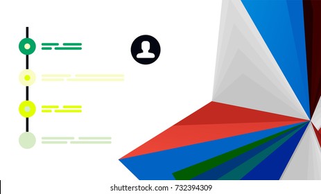 Plantilla de presentación triangular moderna. Fondo de diseño de negocio, concepto de folleto o volante o banner web geométrico