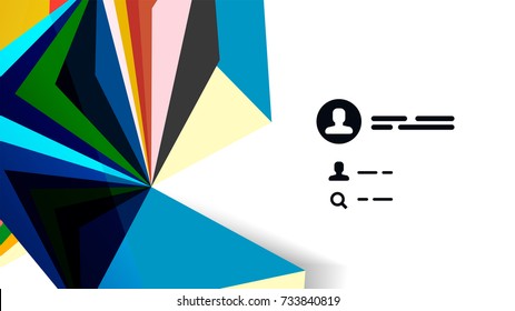 Plantilla de presentación triangular moderna. Fondo de diseño de negocio, concepto de folleto o volante o banner web geométrico