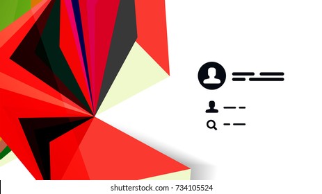 Modern triangle presentation template. Business design background, brochure or flyer concept or geometric web banner